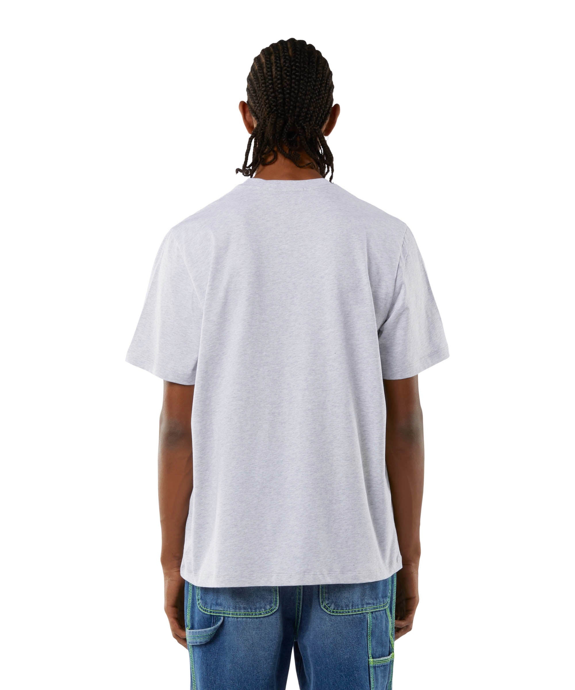 Round neck cotton T-shirt with micro logo - 4