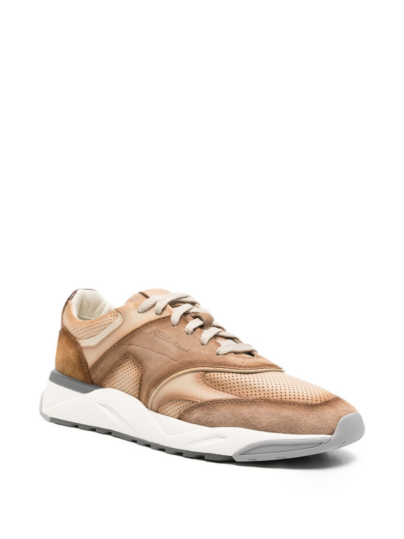 Santoni Innova perforated sneakers outlook