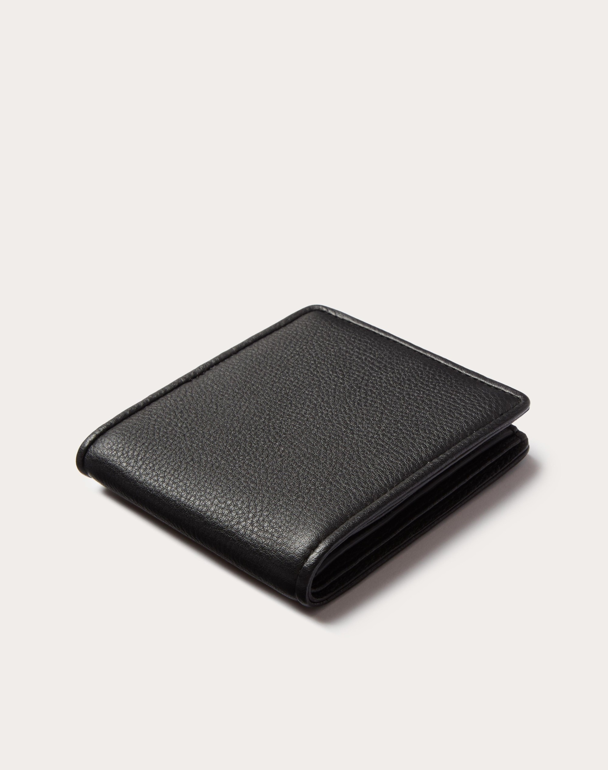 VLOGO TYPE WALLET IN GRAINY CALFSKIN - 3