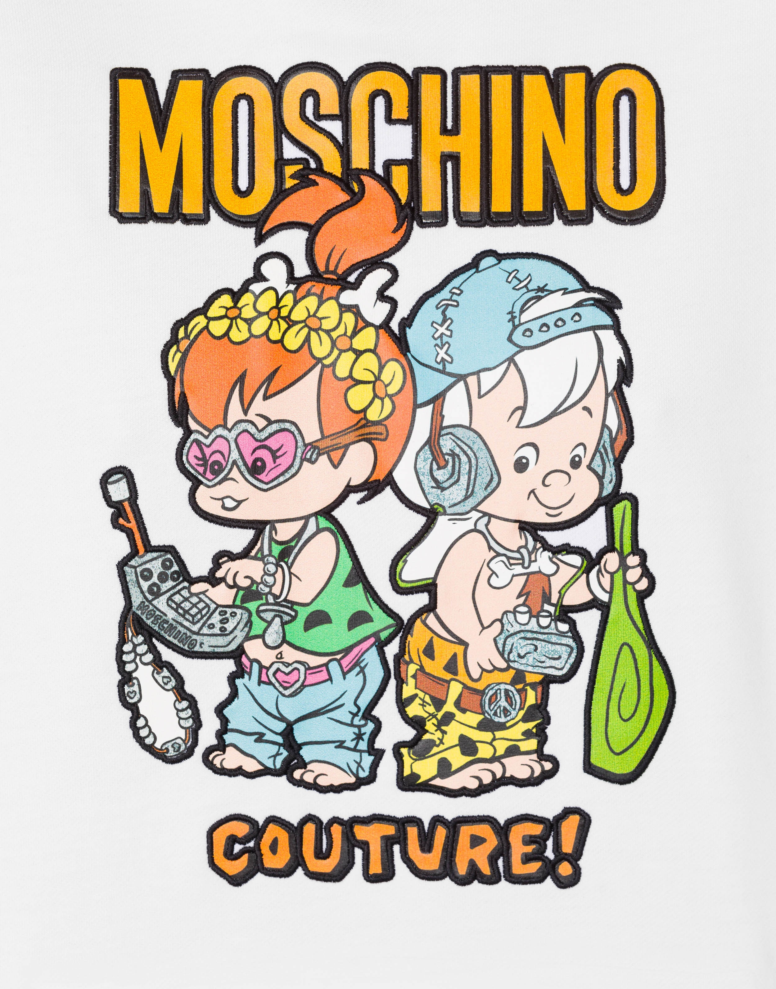 MOSCHINO X THE FLINTSTONES™ HOODED SWEATSHIRT - 4