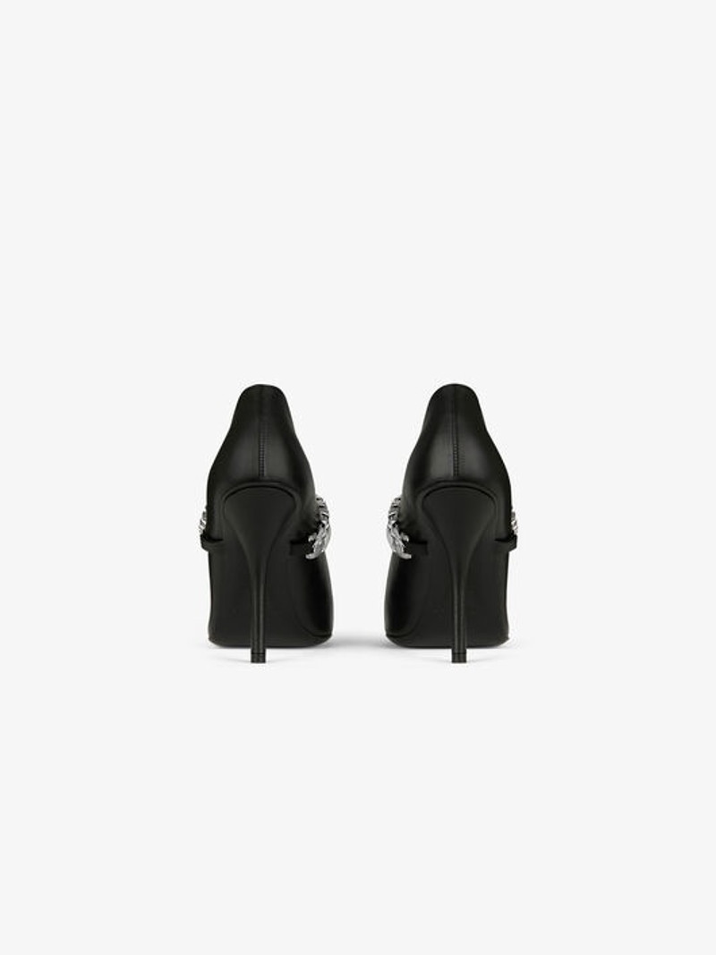 Givenchy PUMPS IN LEATHER WITH METALLIC DETAILS outlook