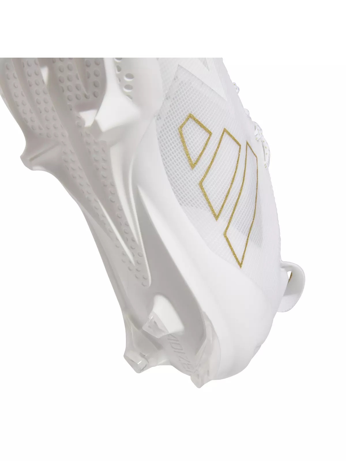 Adizero Electric "Ftwr White/Gold Metallic" Men's Football Cleat - 8