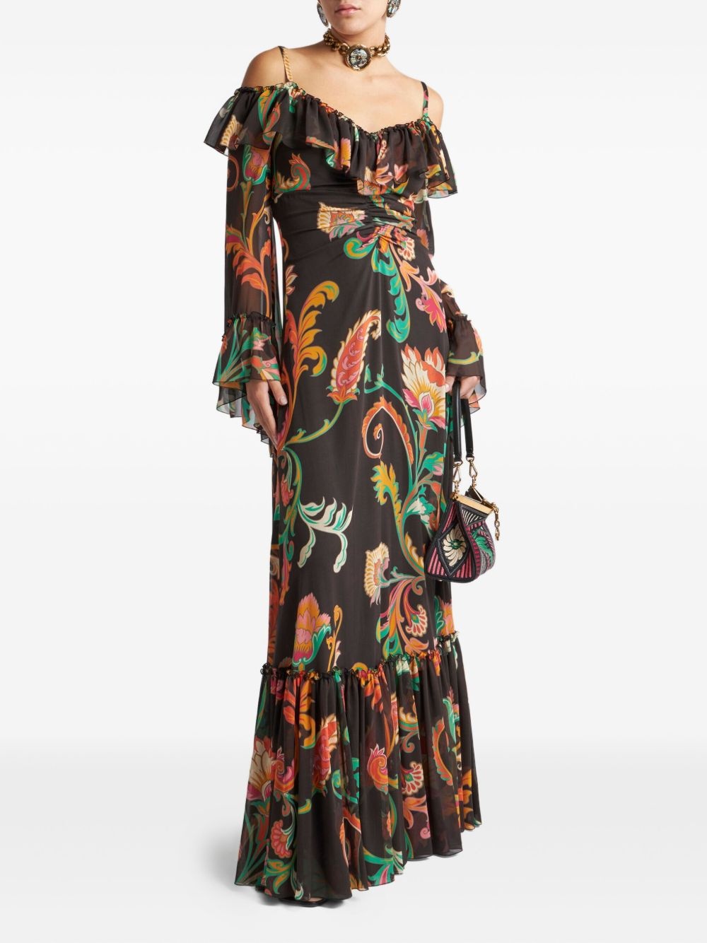 all-over floral print dress - 2