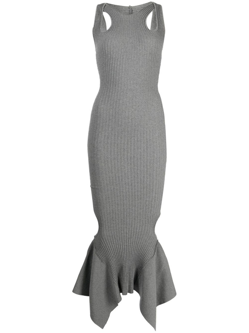 cut-out ribbed midi dress 1