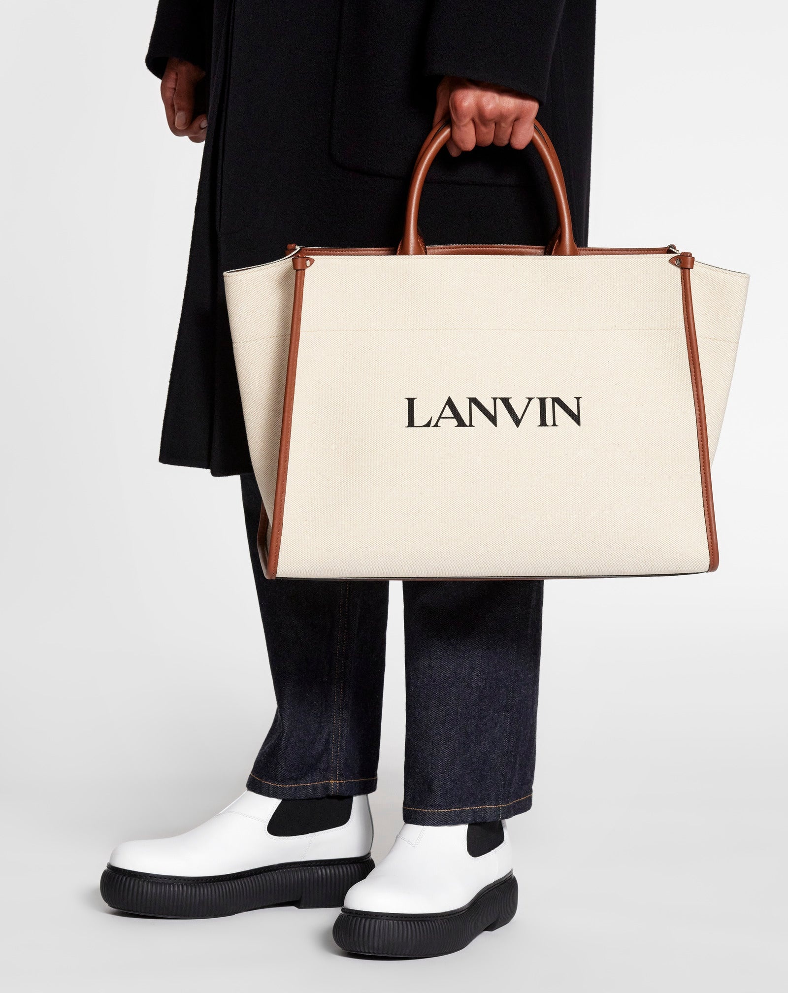 PRINTED CANVAS IN&OUT BAG MM - 7