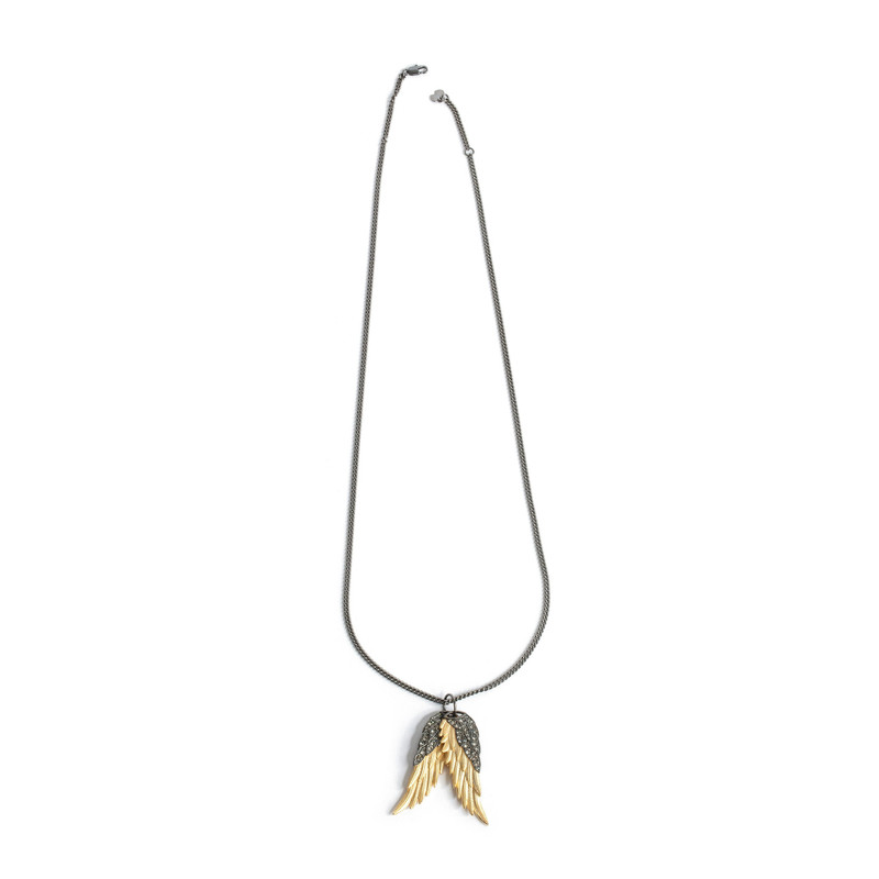 Zadig & Voltaire Rock Feather Pendant Necklace outlook
