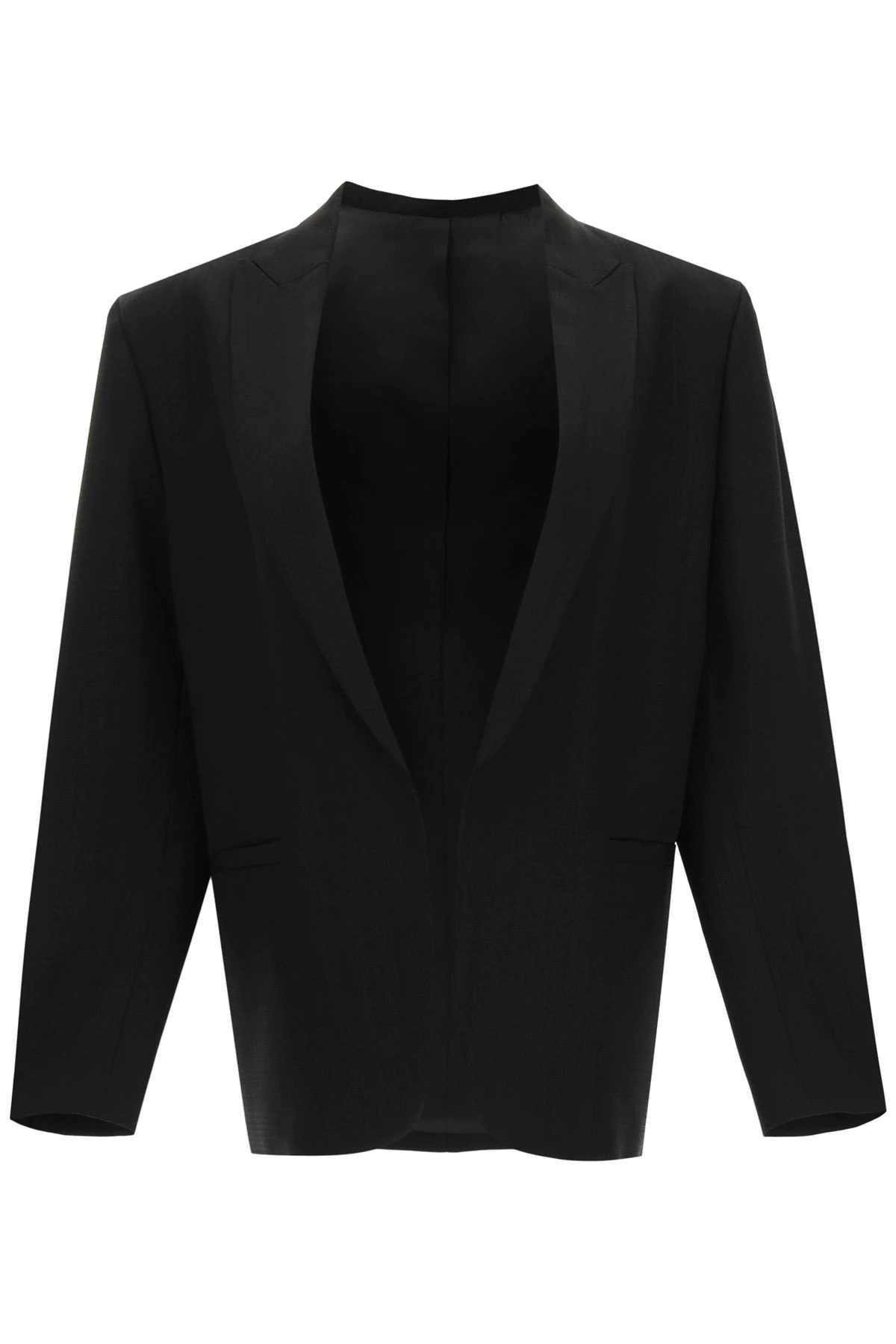 OVERSIZED VISCOSE BLAZER - 1