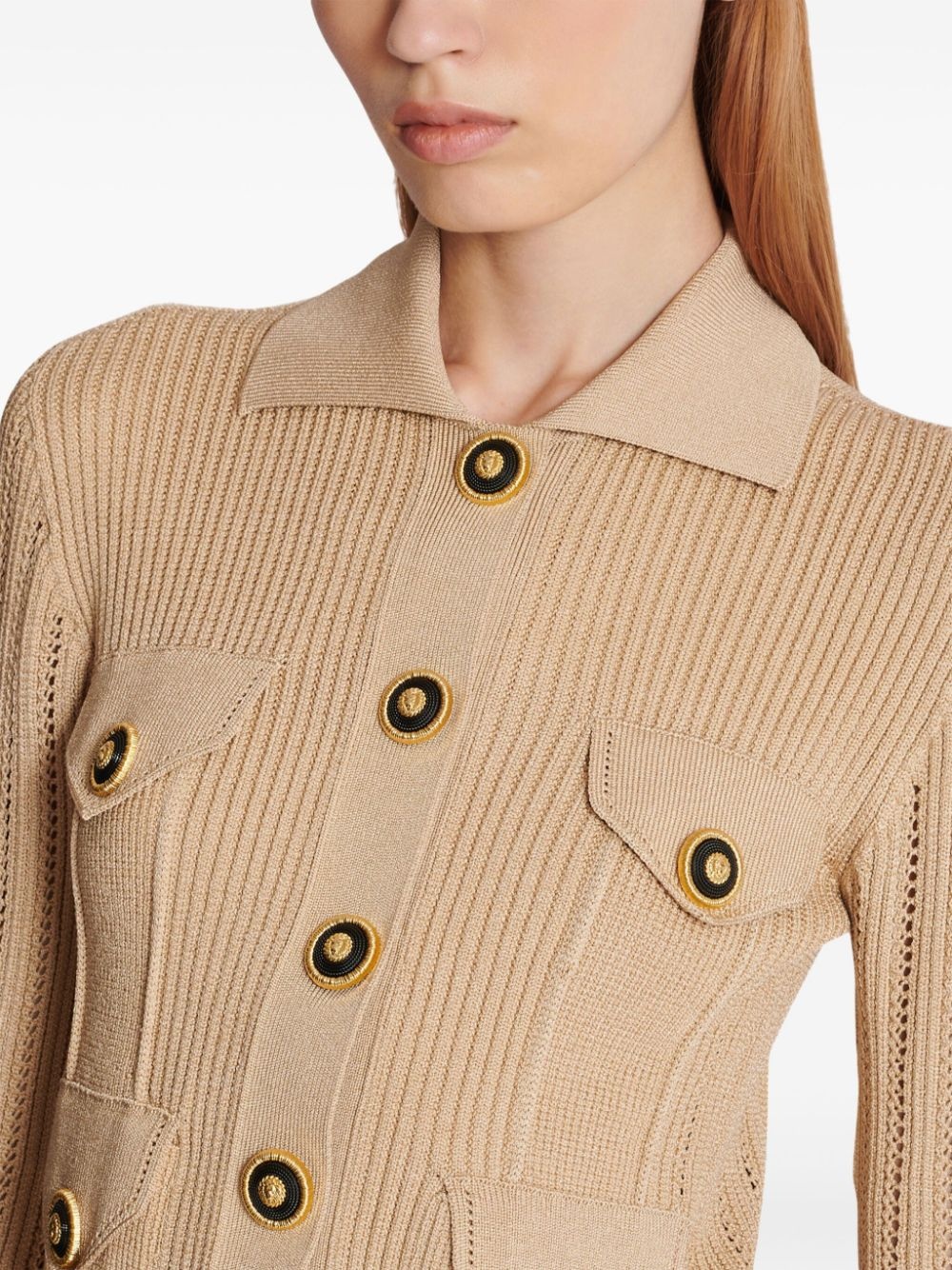 button-up cardigan - 7