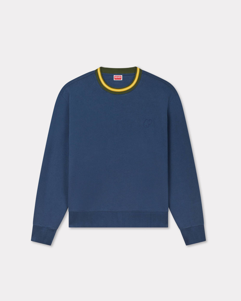 'KENZO Elephant Logo' embroidered sweatshirt in cotton 1