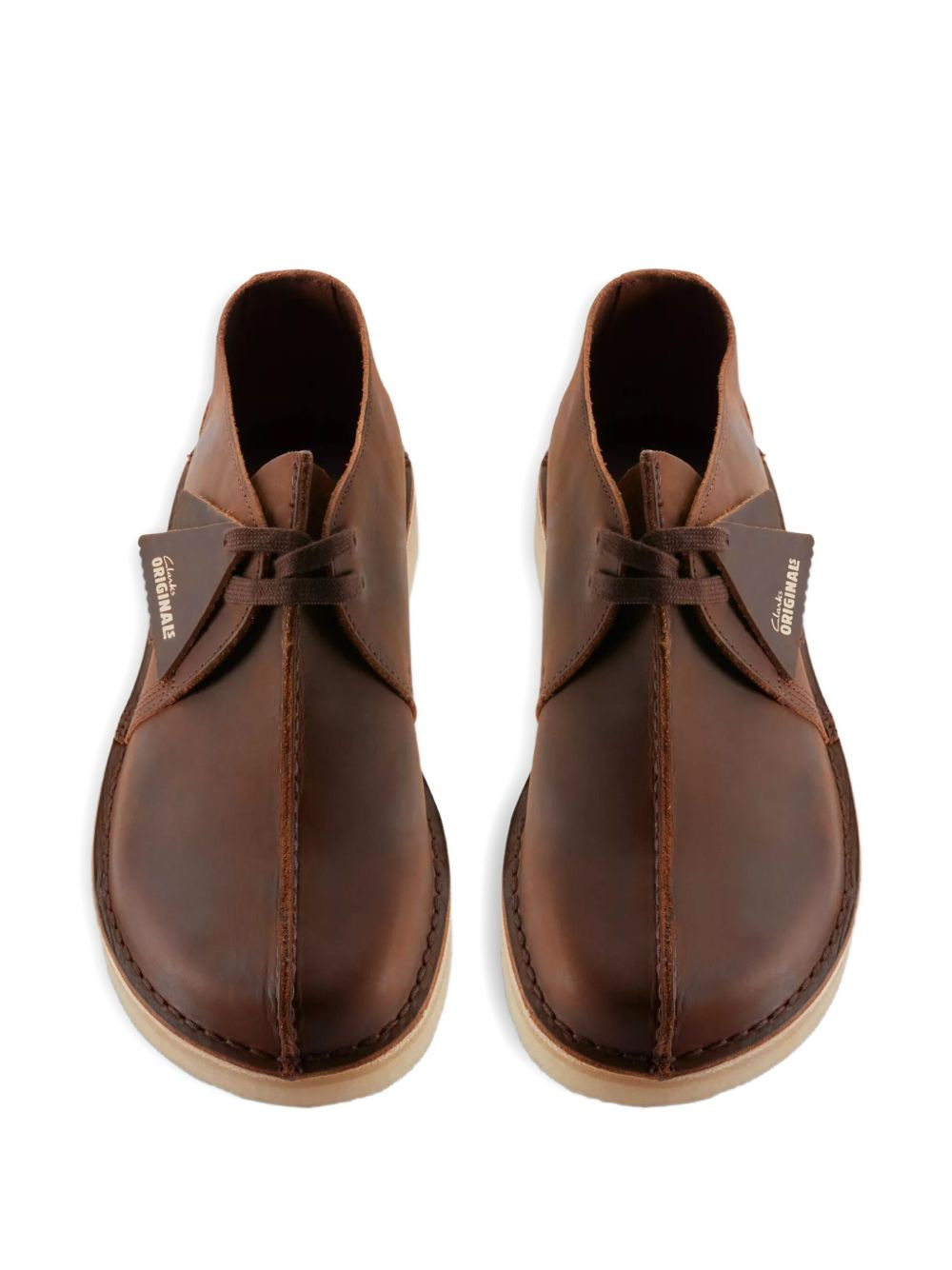 leather lace-up boots - 4