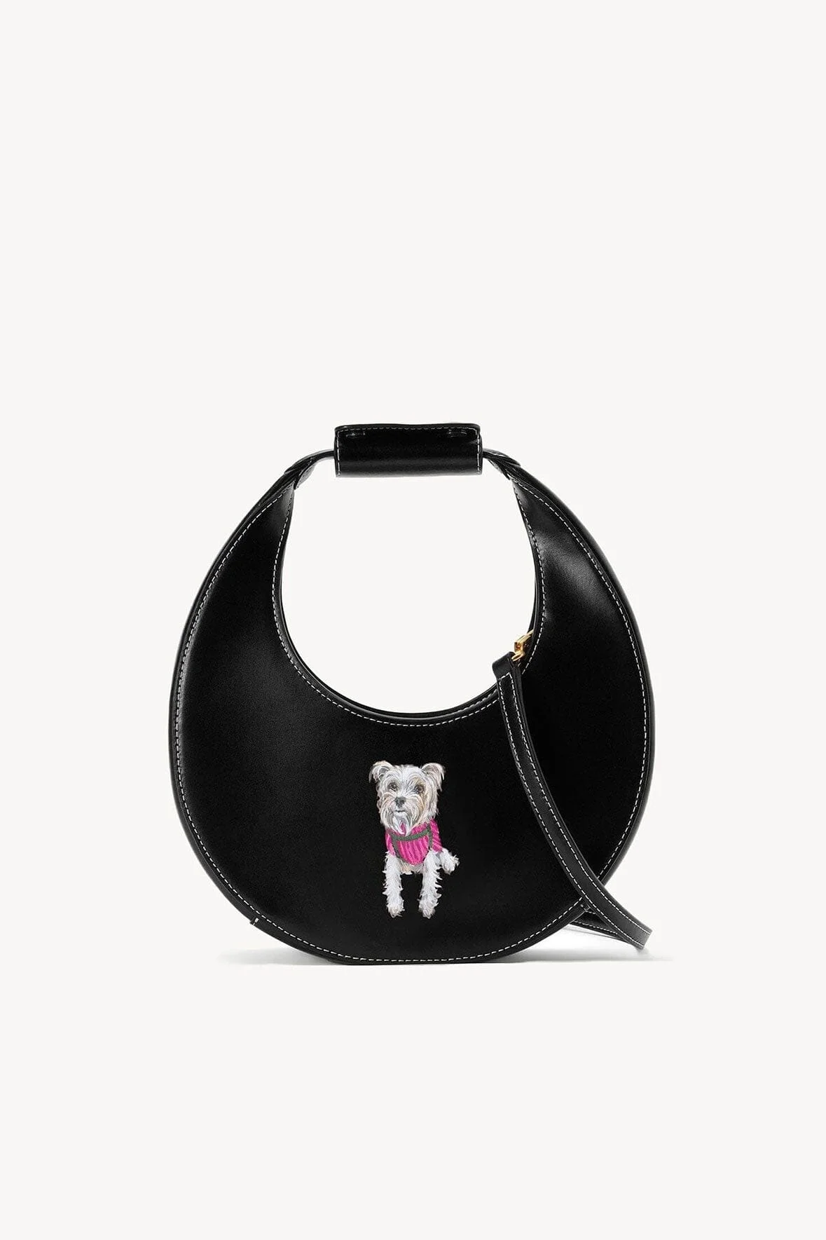 STAUD CUSTOM MINI MOON BAG | BLACK - 1