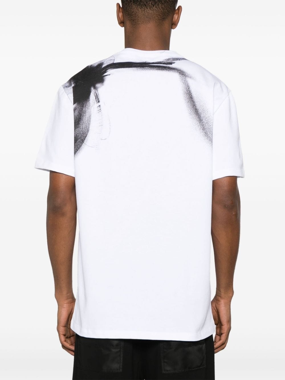 Dragonfly-print cotton T-shirt - 4