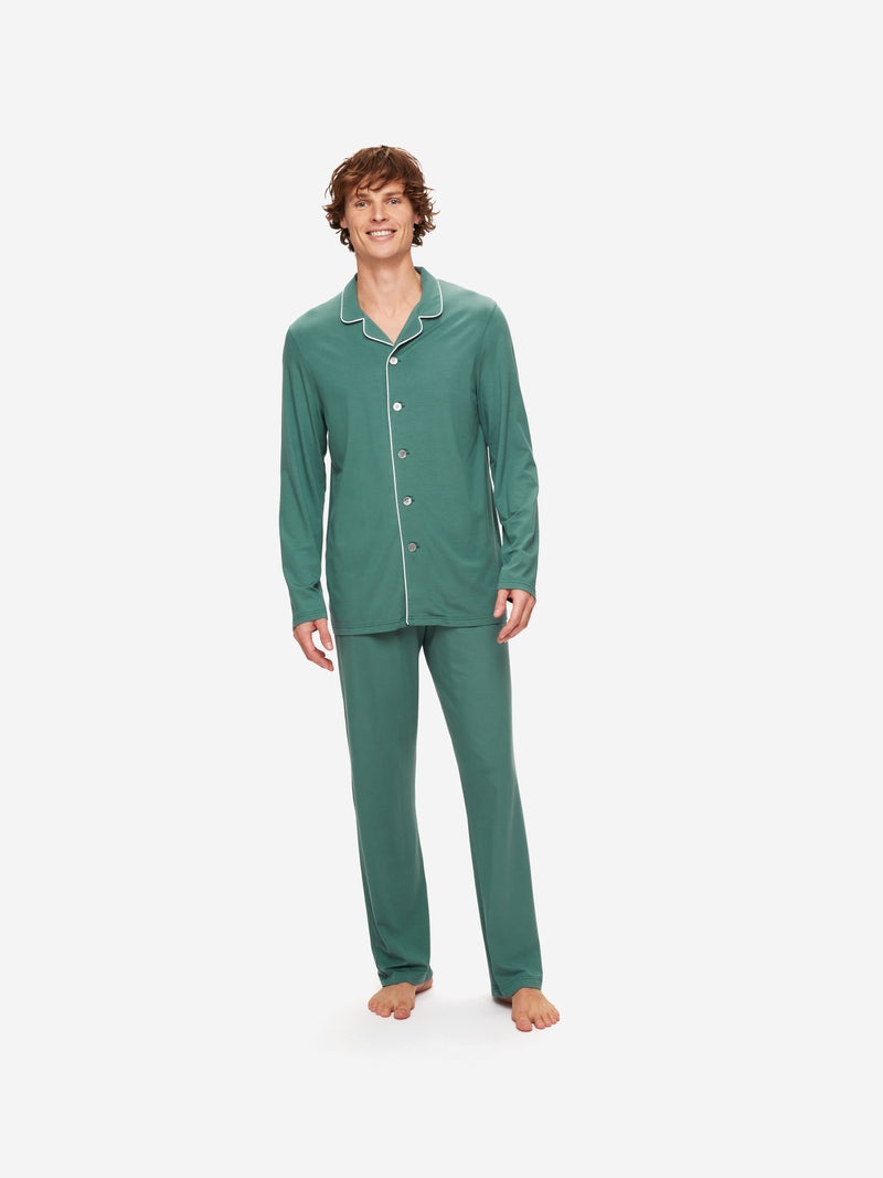 Men's Pyjamas Basel 12 Micro Modal Stretch Green - 3
