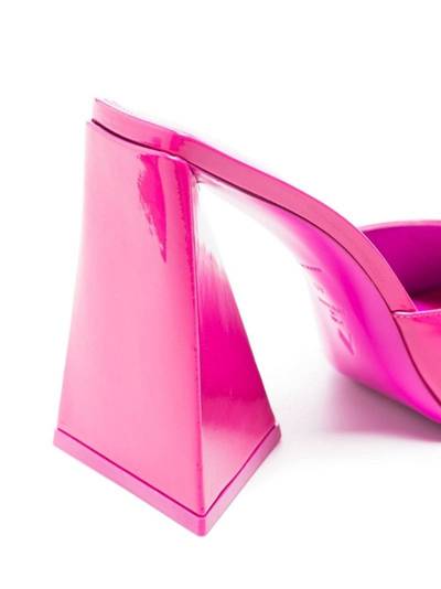 THE ATTICO Devon 115mm patent leather mules outlook