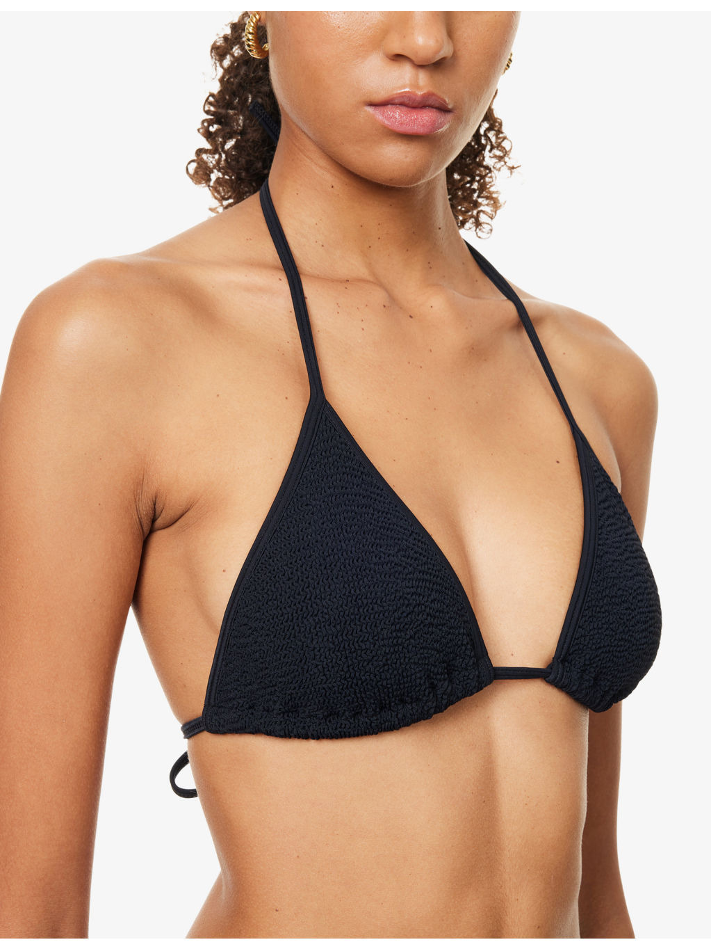 Gina crinkled-texture bikini set - 4