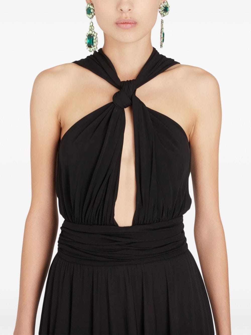 Laced knot-detail maxi dress - 5