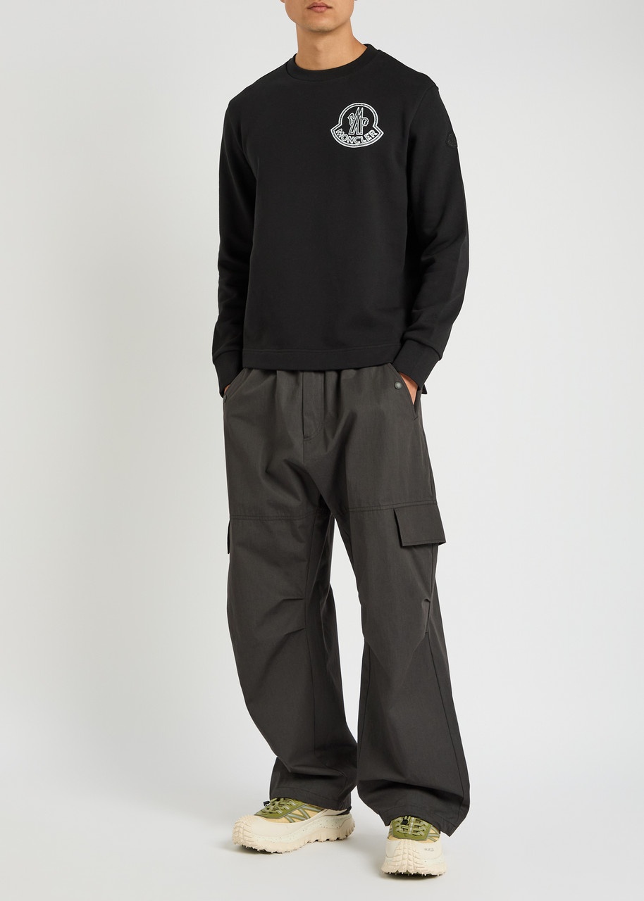 Moncler New Badge Logo-print Cotton Sweatshirt - 4