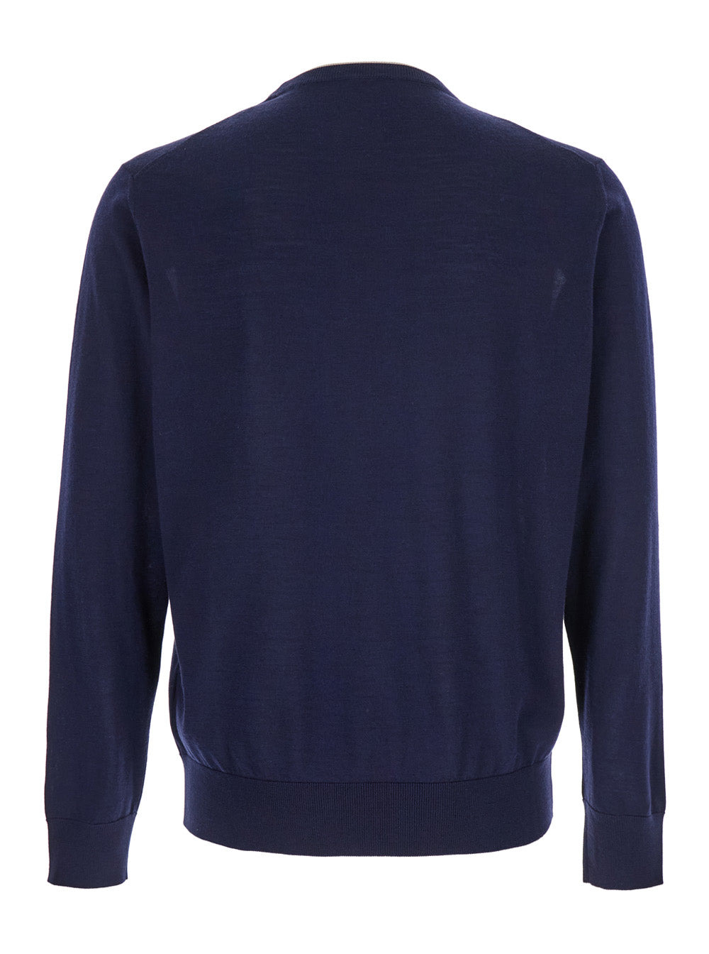 ELEVENTY - Eleventy Men Blue Crewneck Sweater In Wool And Silk Man - 2