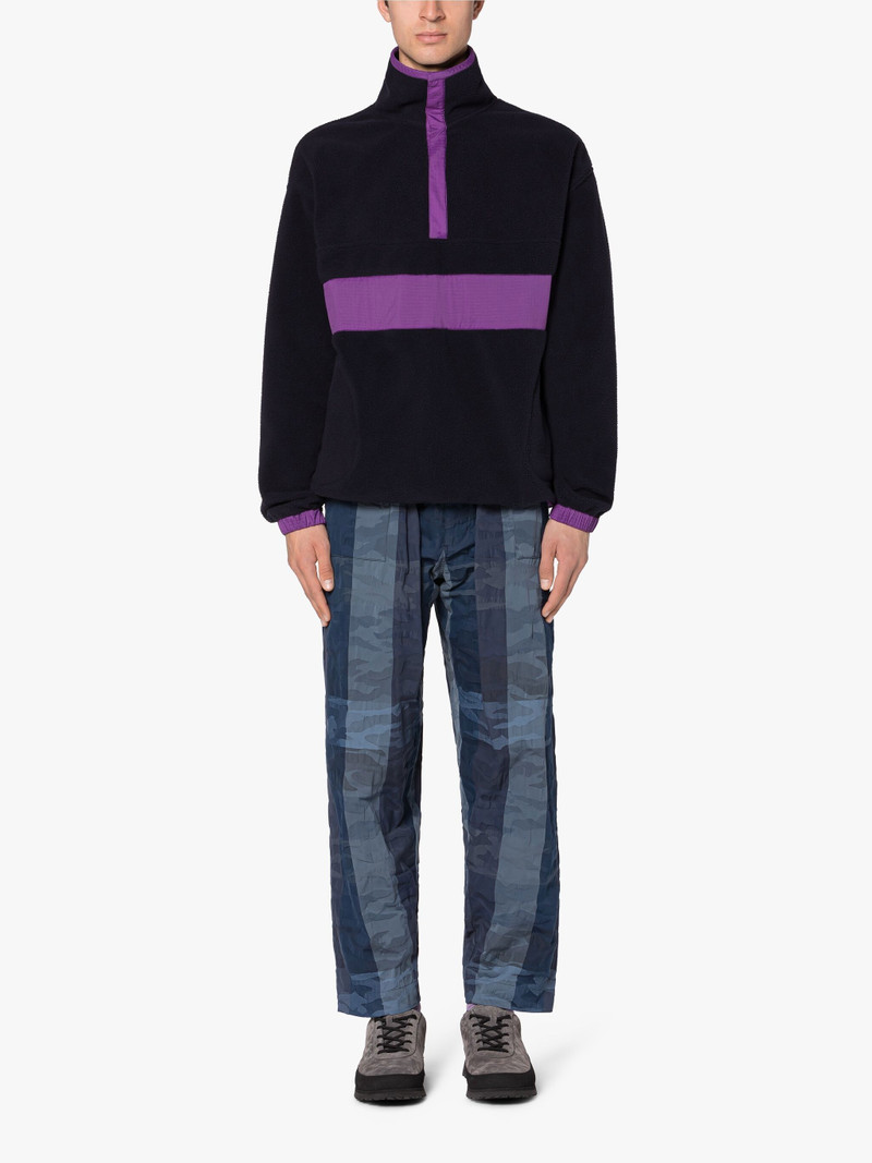Mackintosh PURPLE & NAVY FLEECE POPOVER JACKET outlook