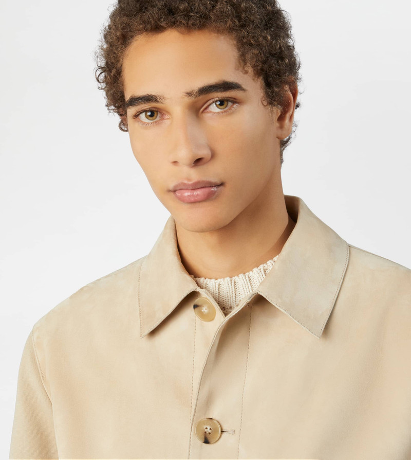 BI-MATERIAL OVER JACKET - BEIGE 3