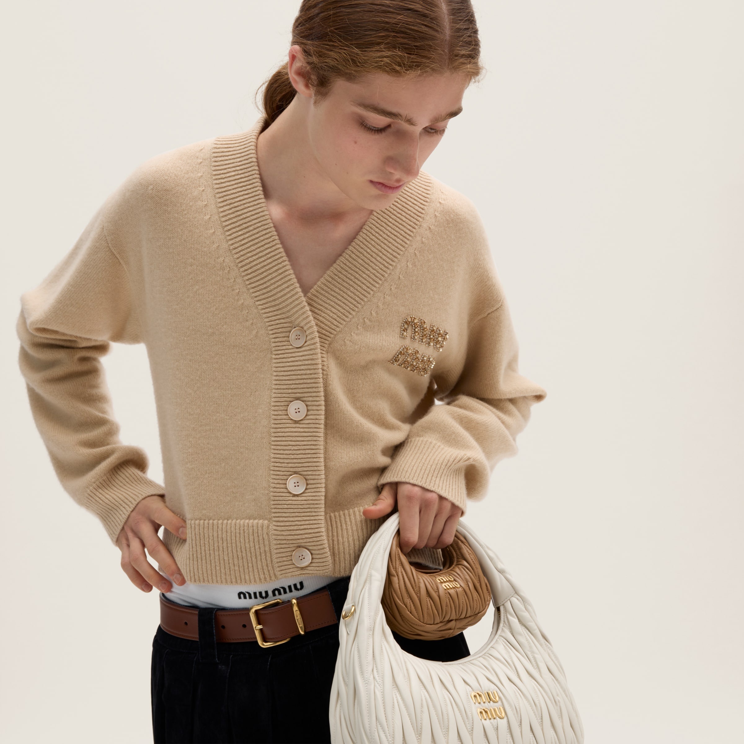 Embroidered cashmere cardigan - 2