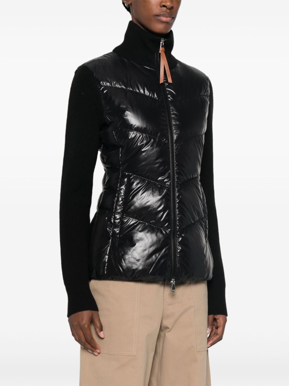 padded zip-up cardigan - 3