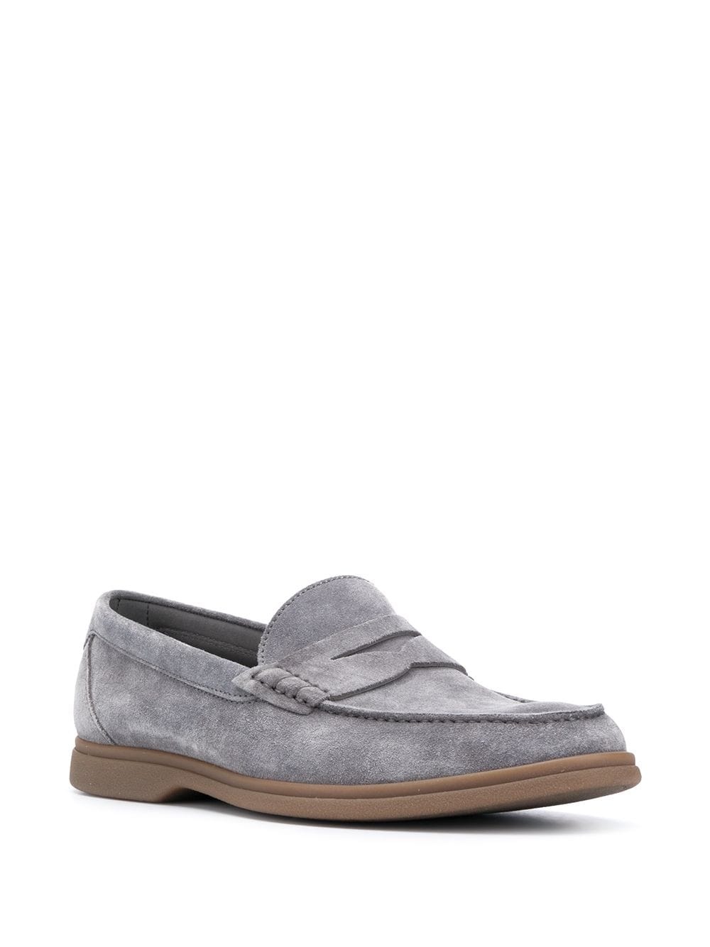 suede penny loafers - 2