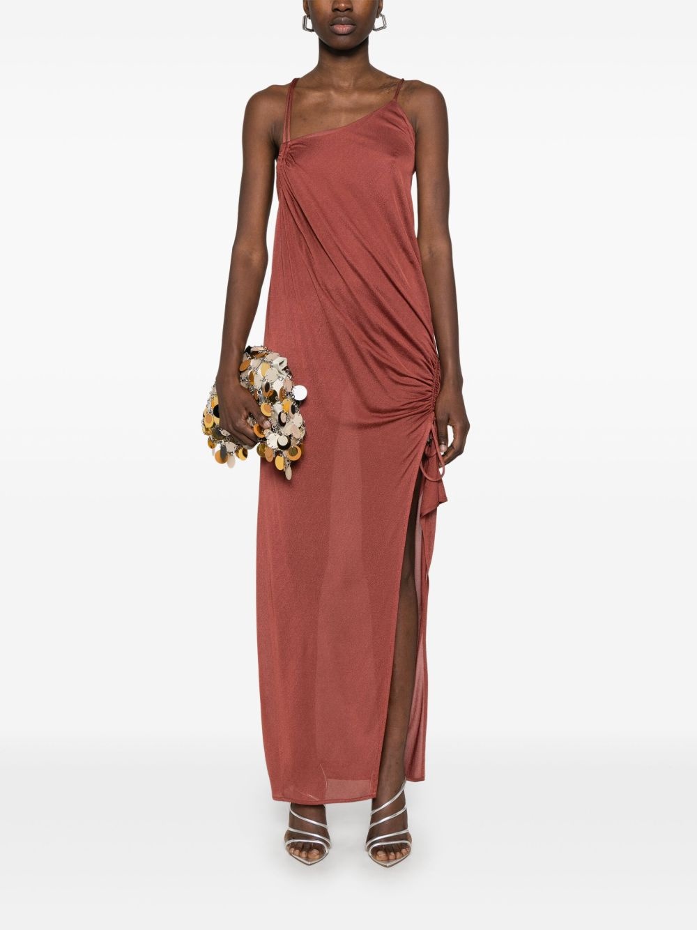 crepe maxi dress - 2