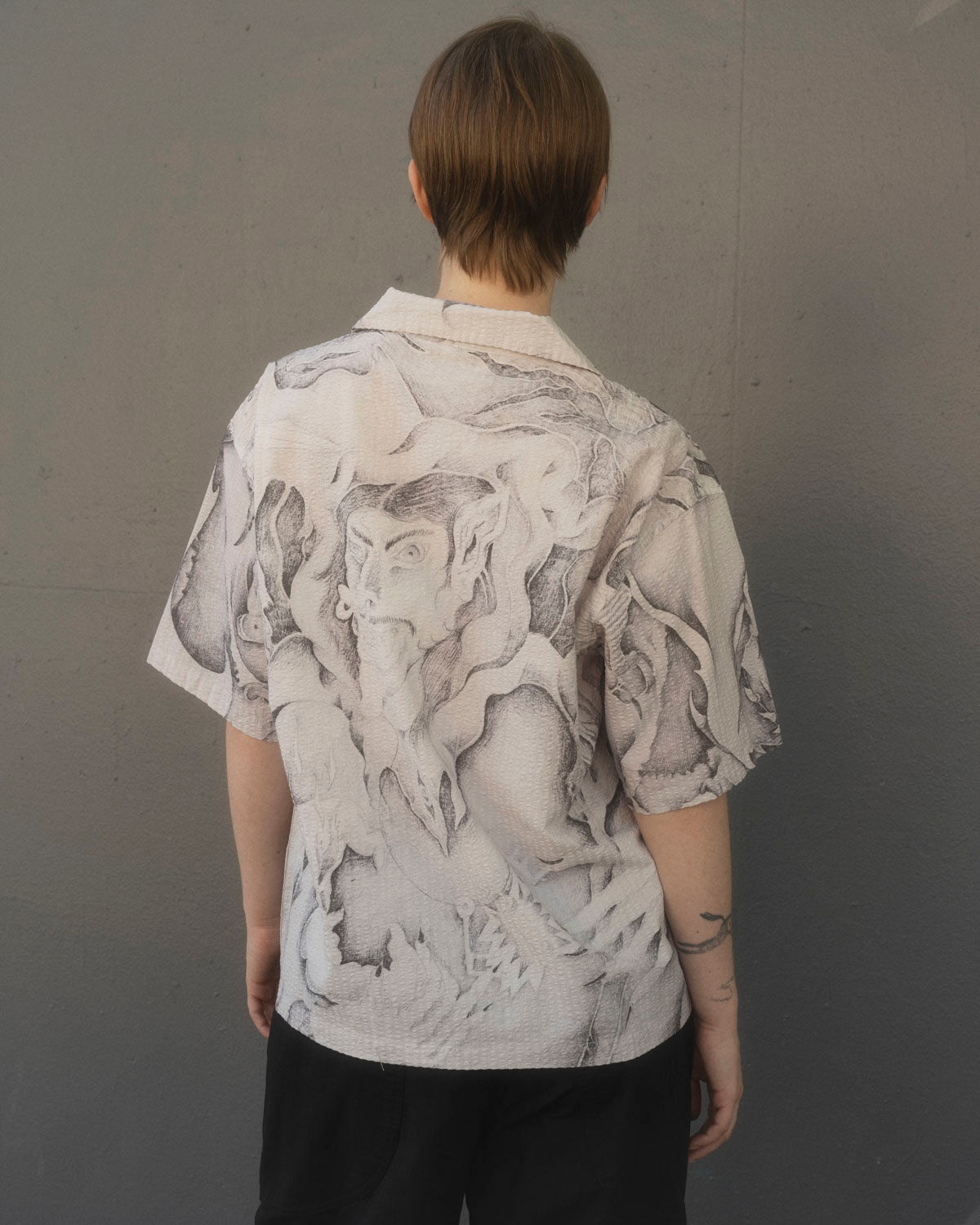 Dragonspeaker Seersucker Short Sleeve Button Up - White Multi - 5