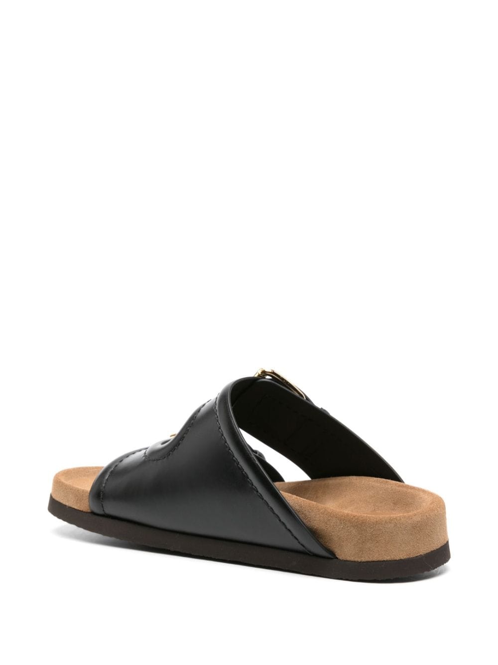Fussfriend double-strap leather slides - 3