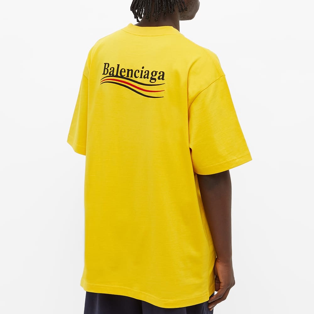 Balenciaga Oversized Political Campaign Logo Tee - 5