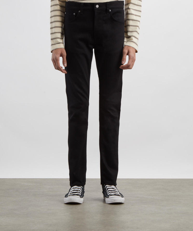 Nudie Jeans Lean Dean Jeans in Dry Everblack outlook