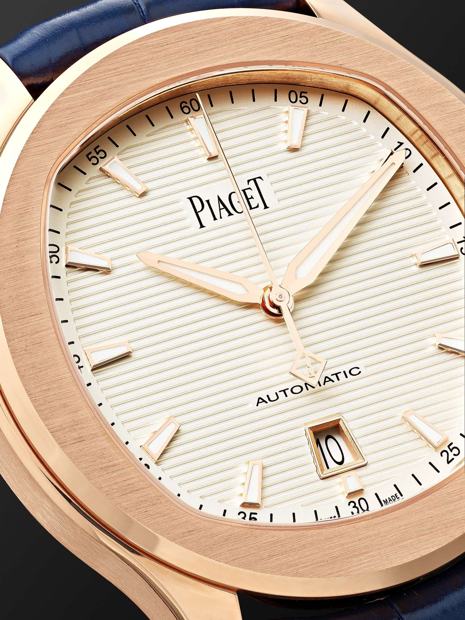 Polo Automatic 42mm 18-Karat Rose Gold and Alligator Watch, Ref. No. G0A43010 - 6