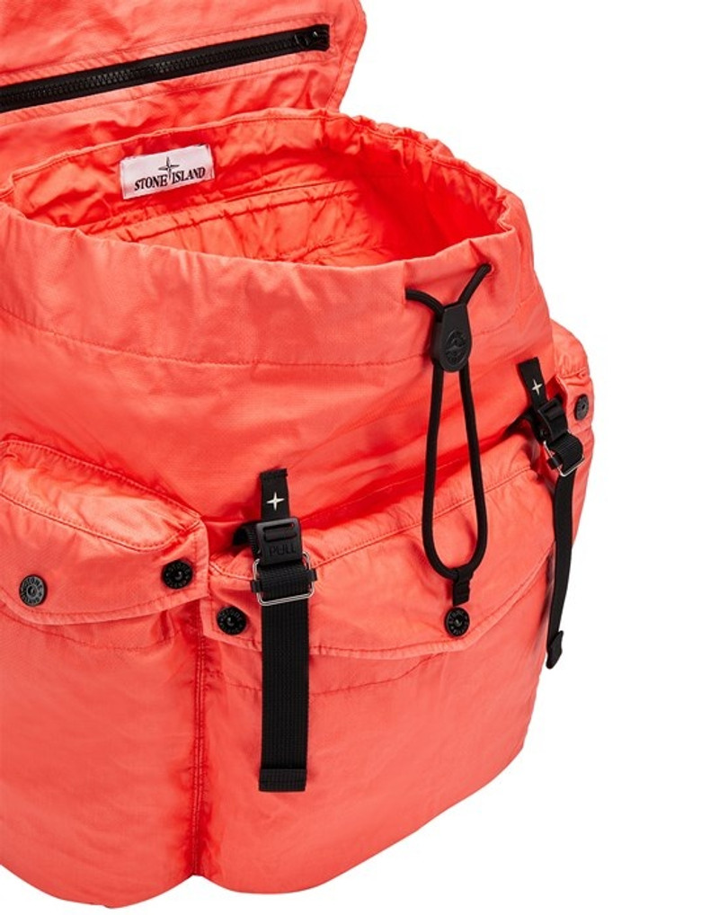 90370 MUSSOLA GOMMATA CANVAS_GARMENT DYED ORANGE 5