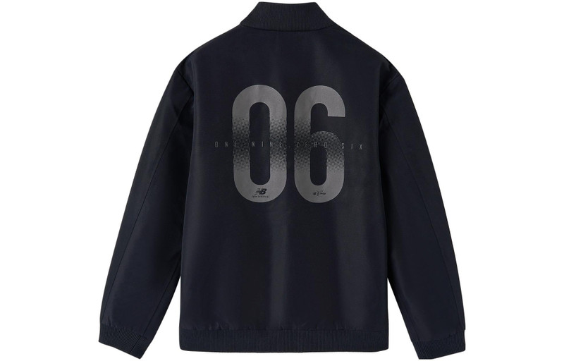 New Balance New Balance Logo Teamwear Jacket 'Black' NAA1R041-BK outlook