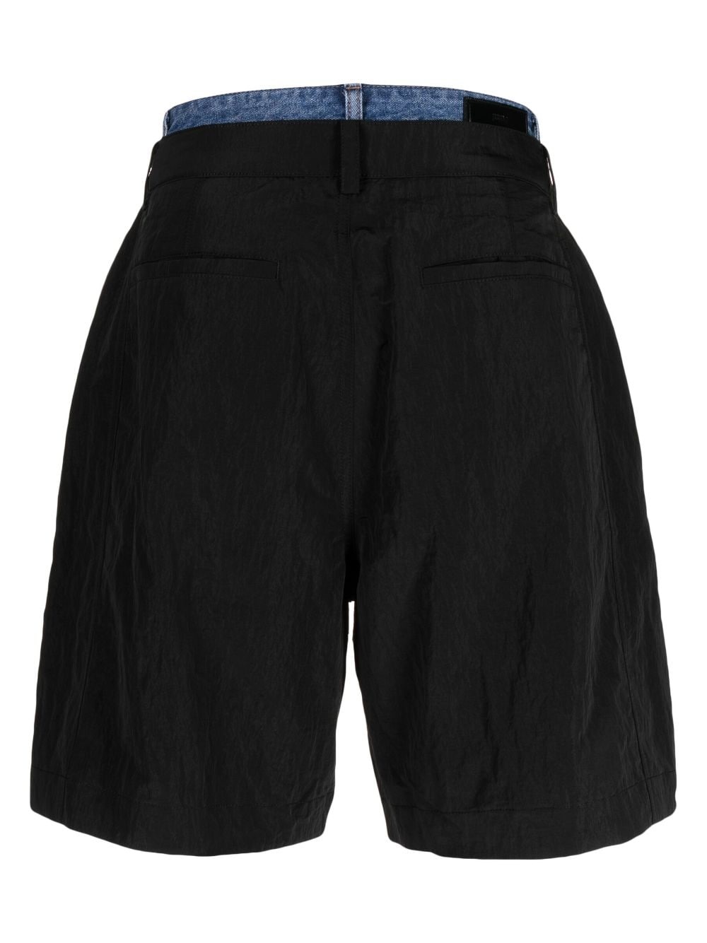 layered pleated bermuda shorts - 2