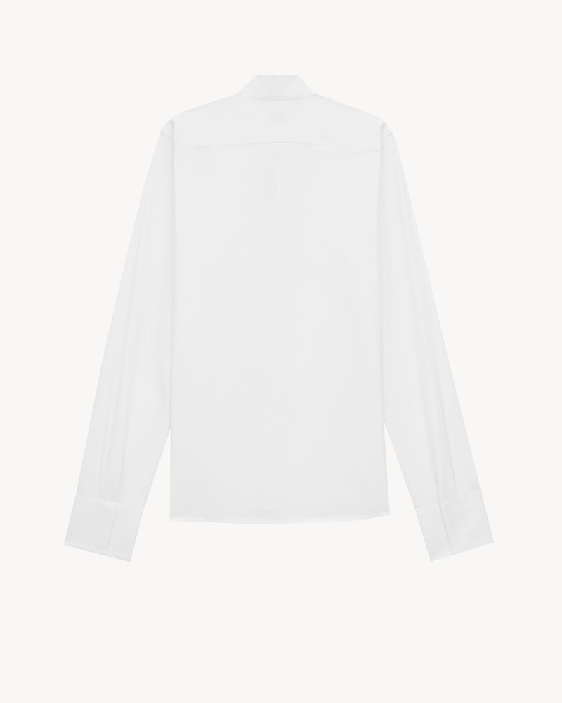 SAINT LAURENT WING-COLLAR SHIRT IN COTTON POPLIN outlook