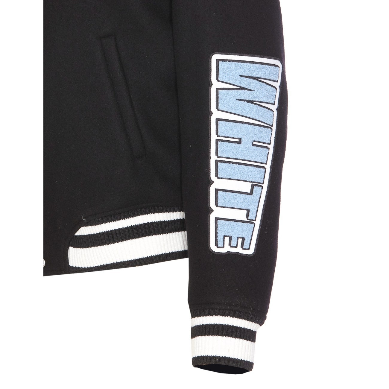 Off White Men Eagle Wool Varsity Jacket - 3