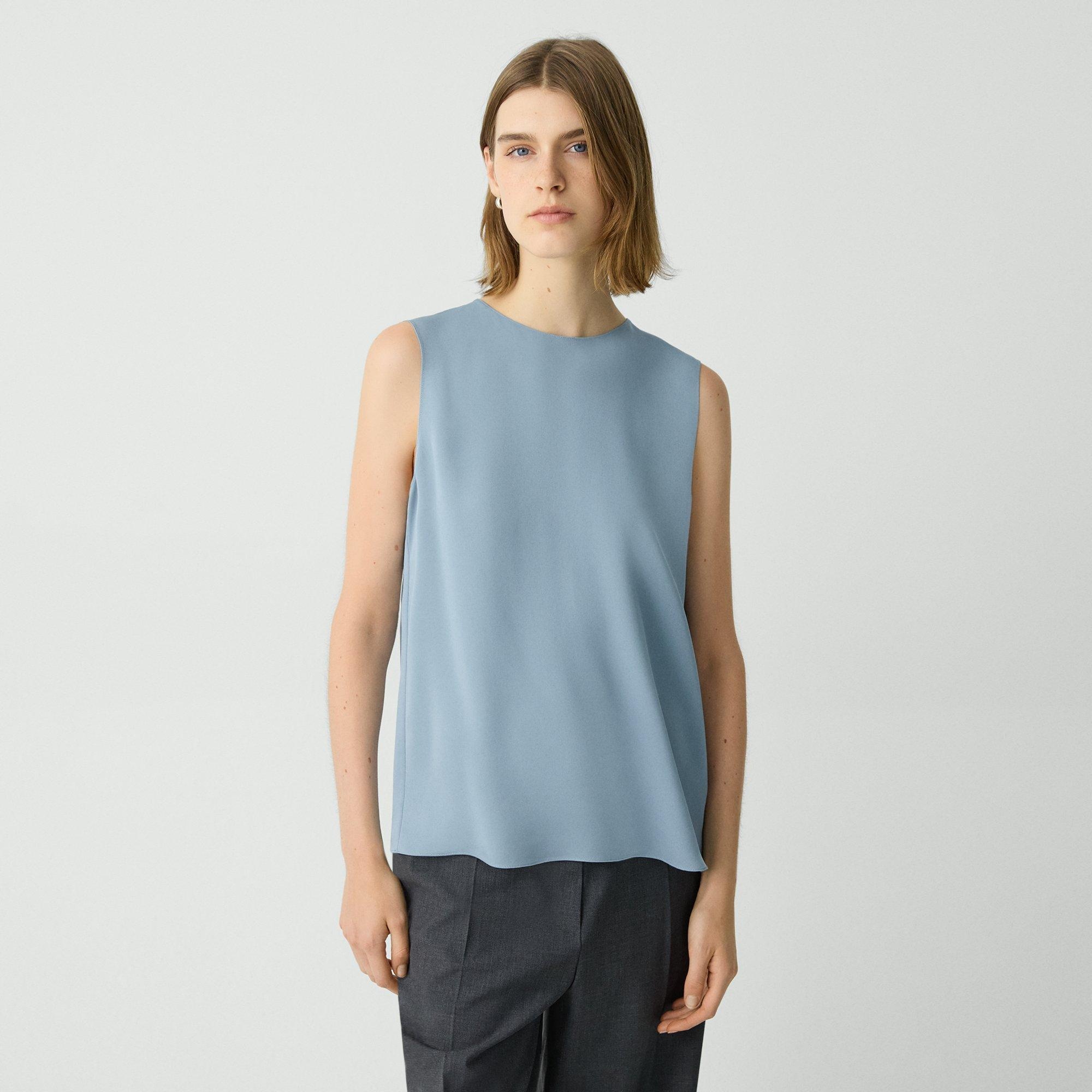 Shell Top in Silk Georgette - 2
