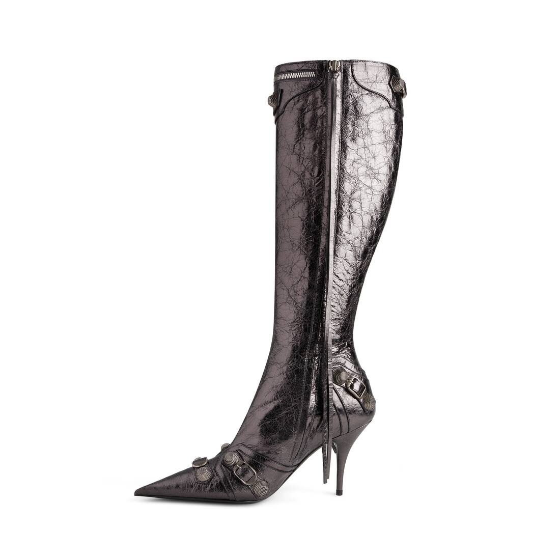 Women's Cagole 90mm Boot Metallized  in Grey - 4