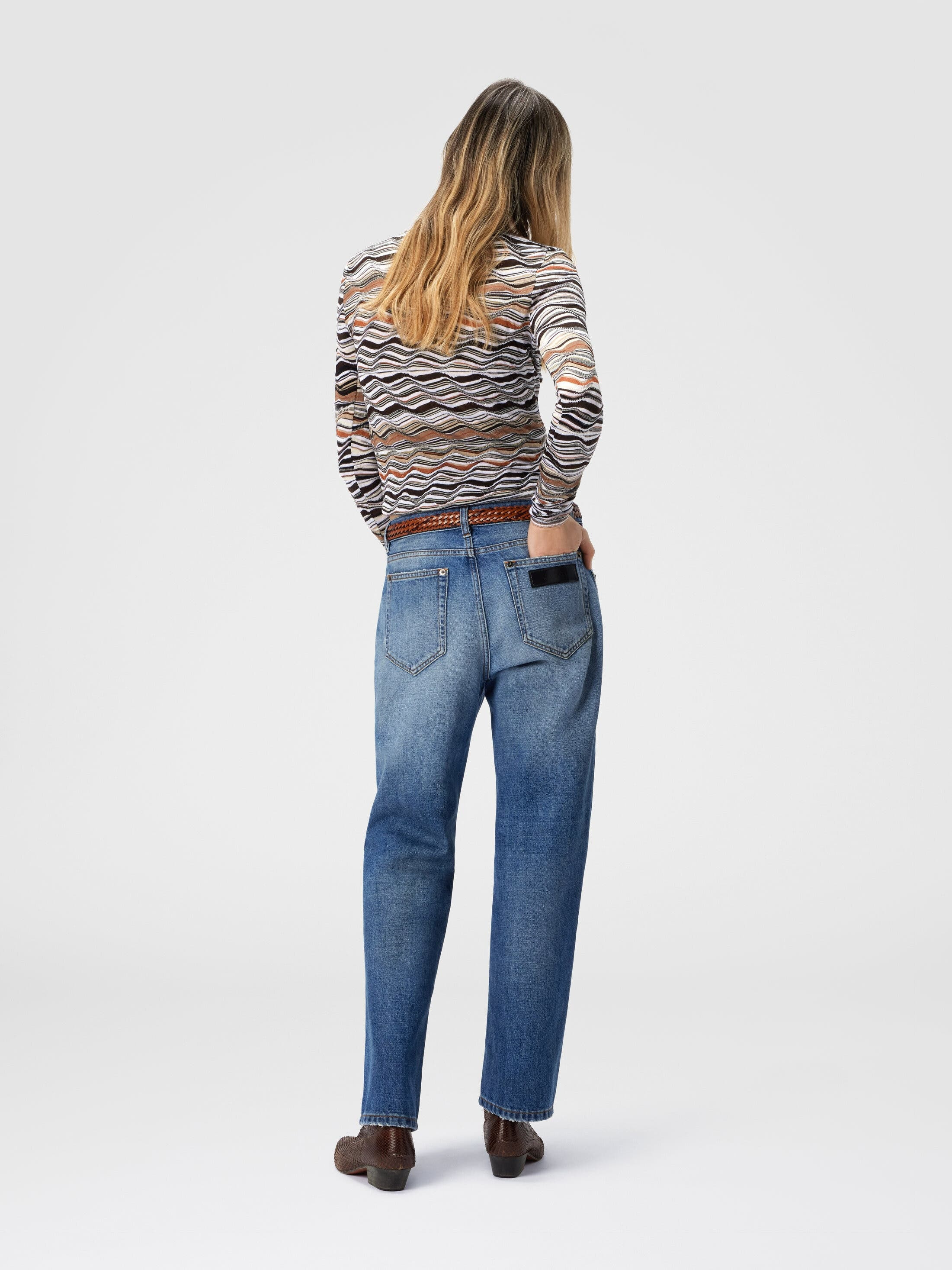 Missoni Five-pocket Mid-rise Washed Denim Pants in Blue at Nordstrom - 3