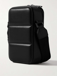 MONCLER バラクラバ 3g00026-m4281 Moncler Logo-Appliquéd Quilted Leather Messenger Bag