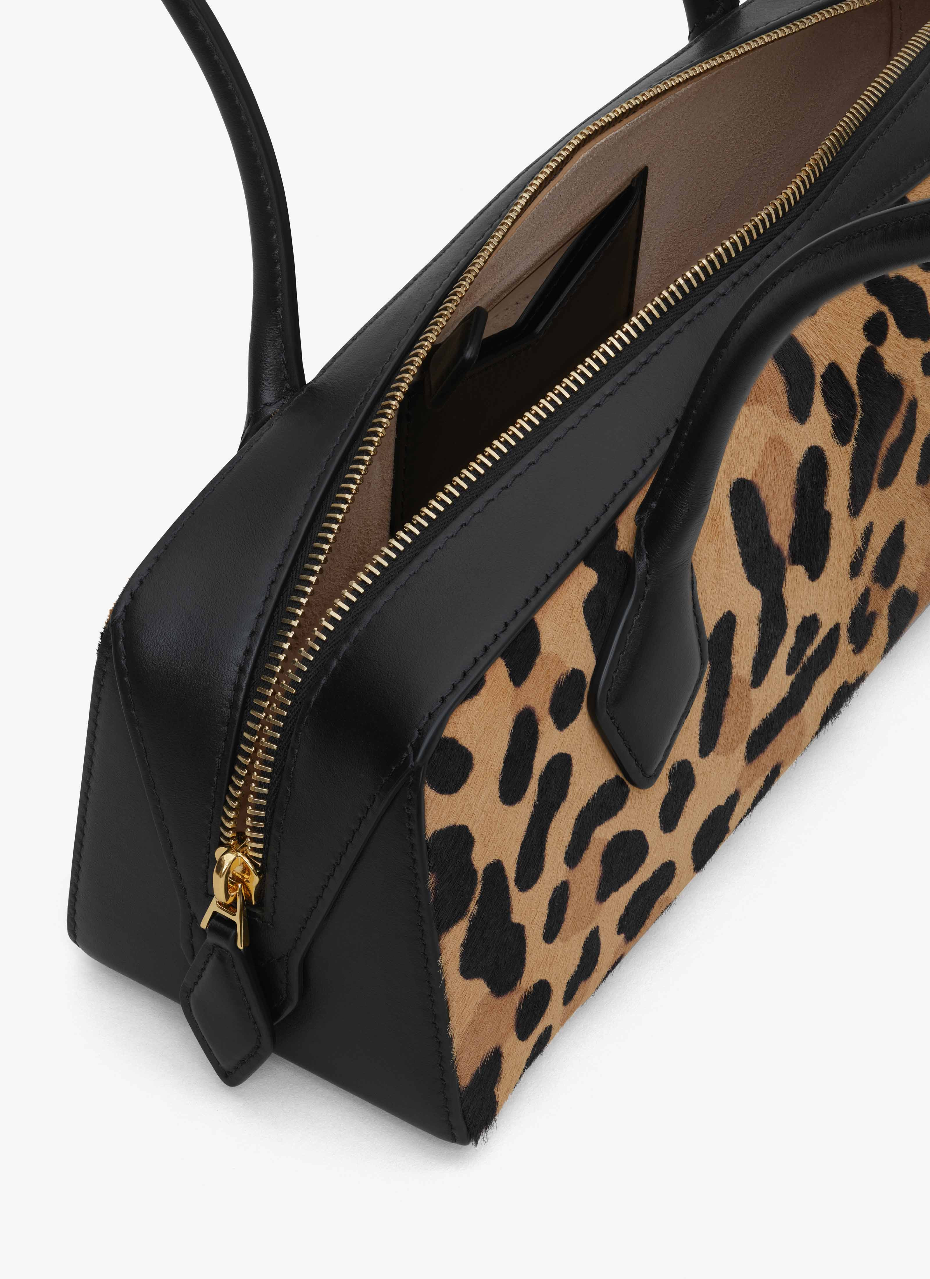 LE TECKEL MEDIUM BAG IN LEOPARD HAIRCALF - 5