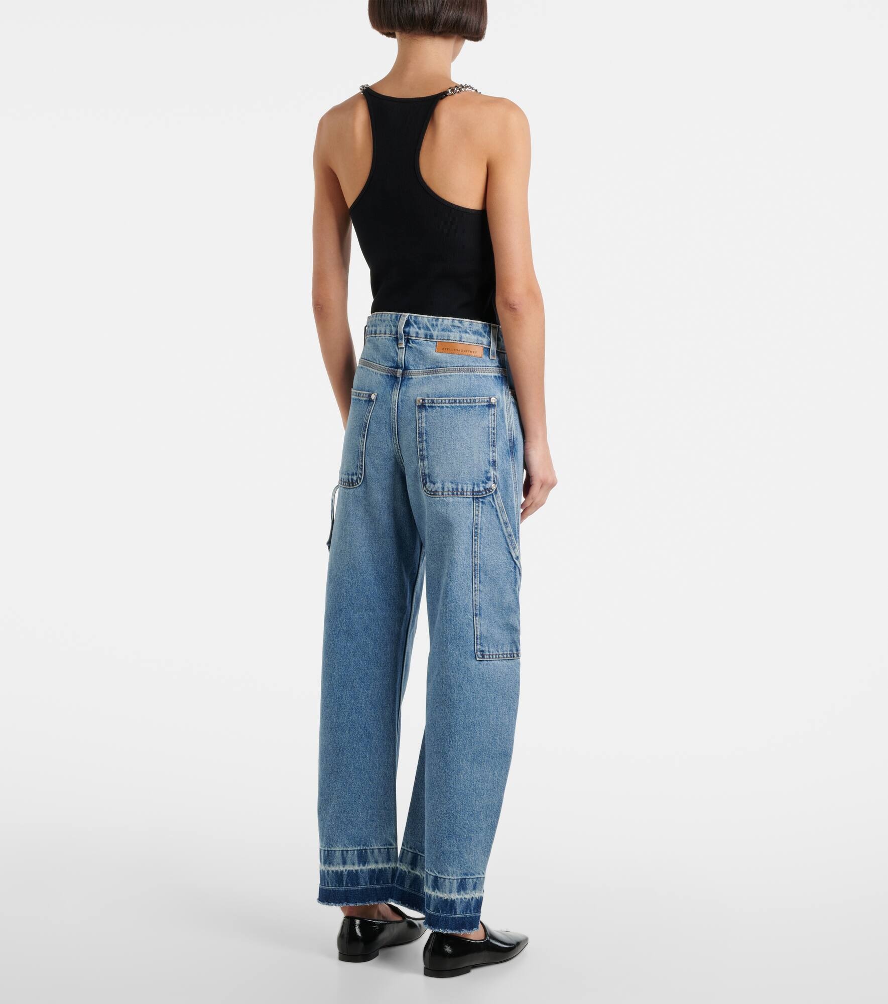 Mid-rise wide-leg jeans - 3
