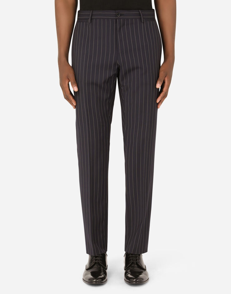 Double-breasted pinstripe stretch wool Sicily-fit suit - 6