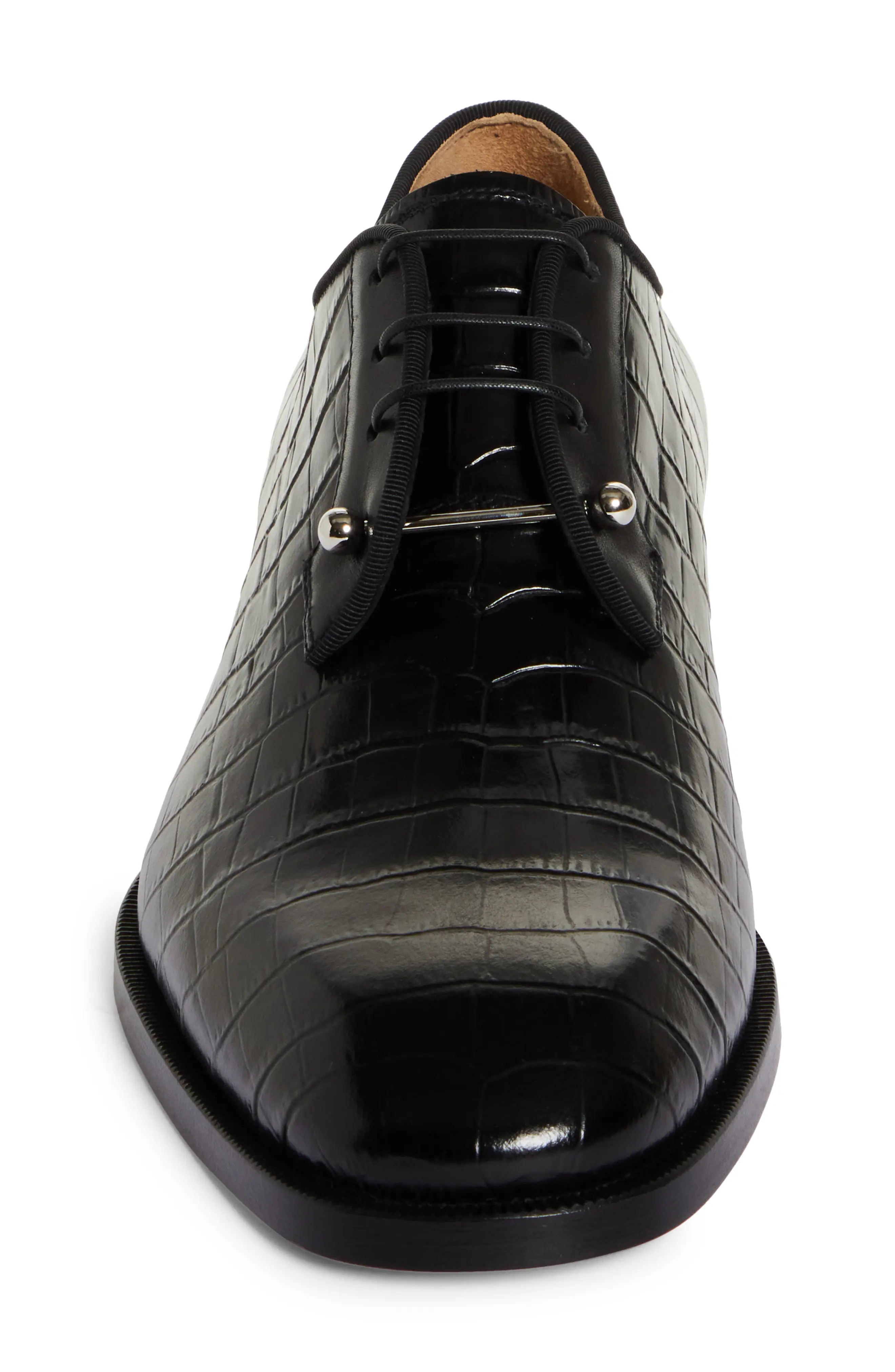 Chambeliss Croc Embossed Derby - 4