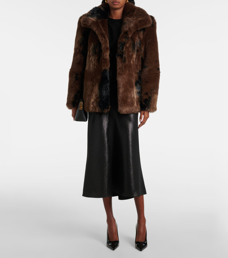 Victoria Beckham Faux fur jacket outlook