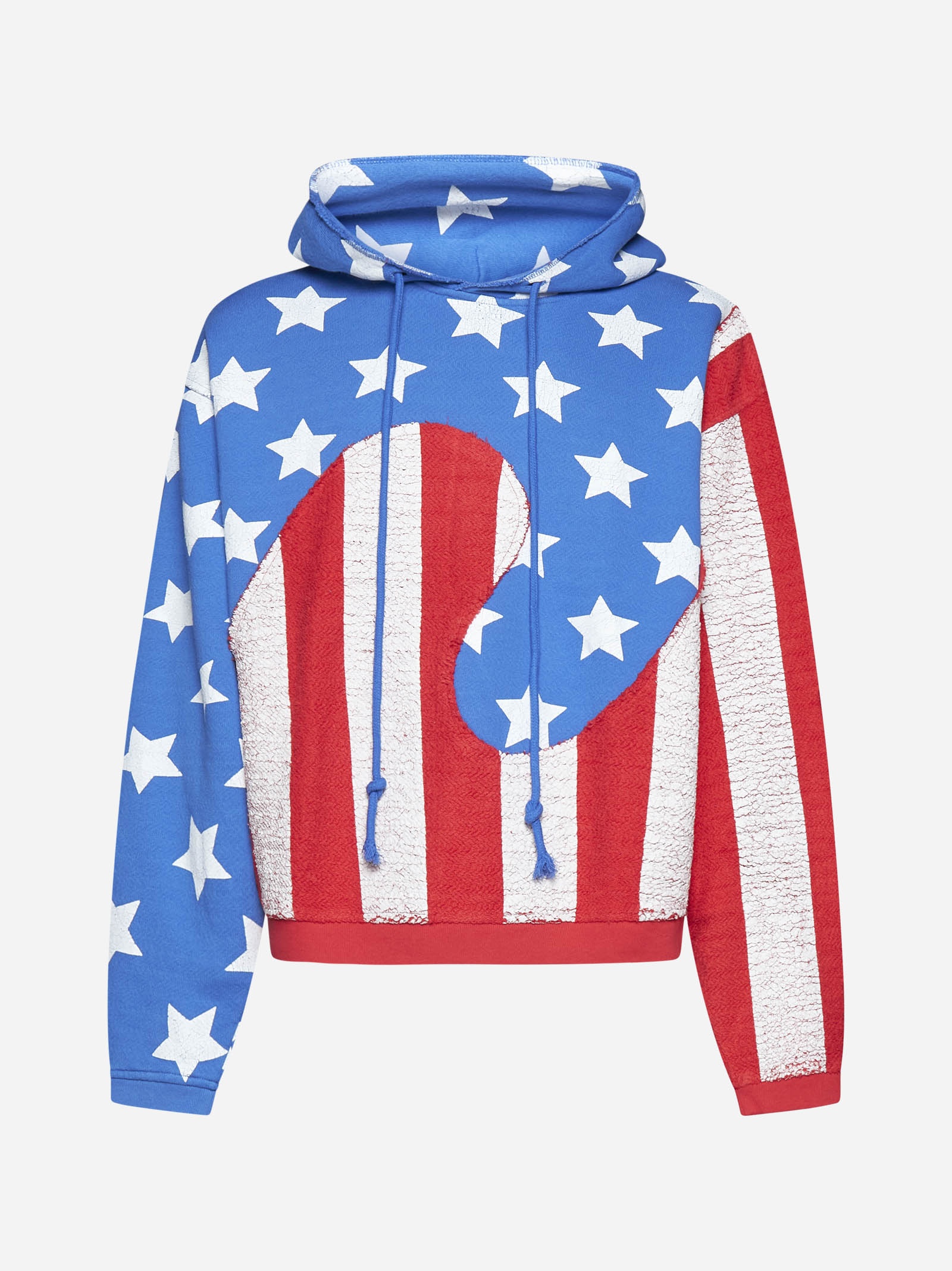 ERL Stars and Stripes Swirl cotton hoodie | danielloboutique