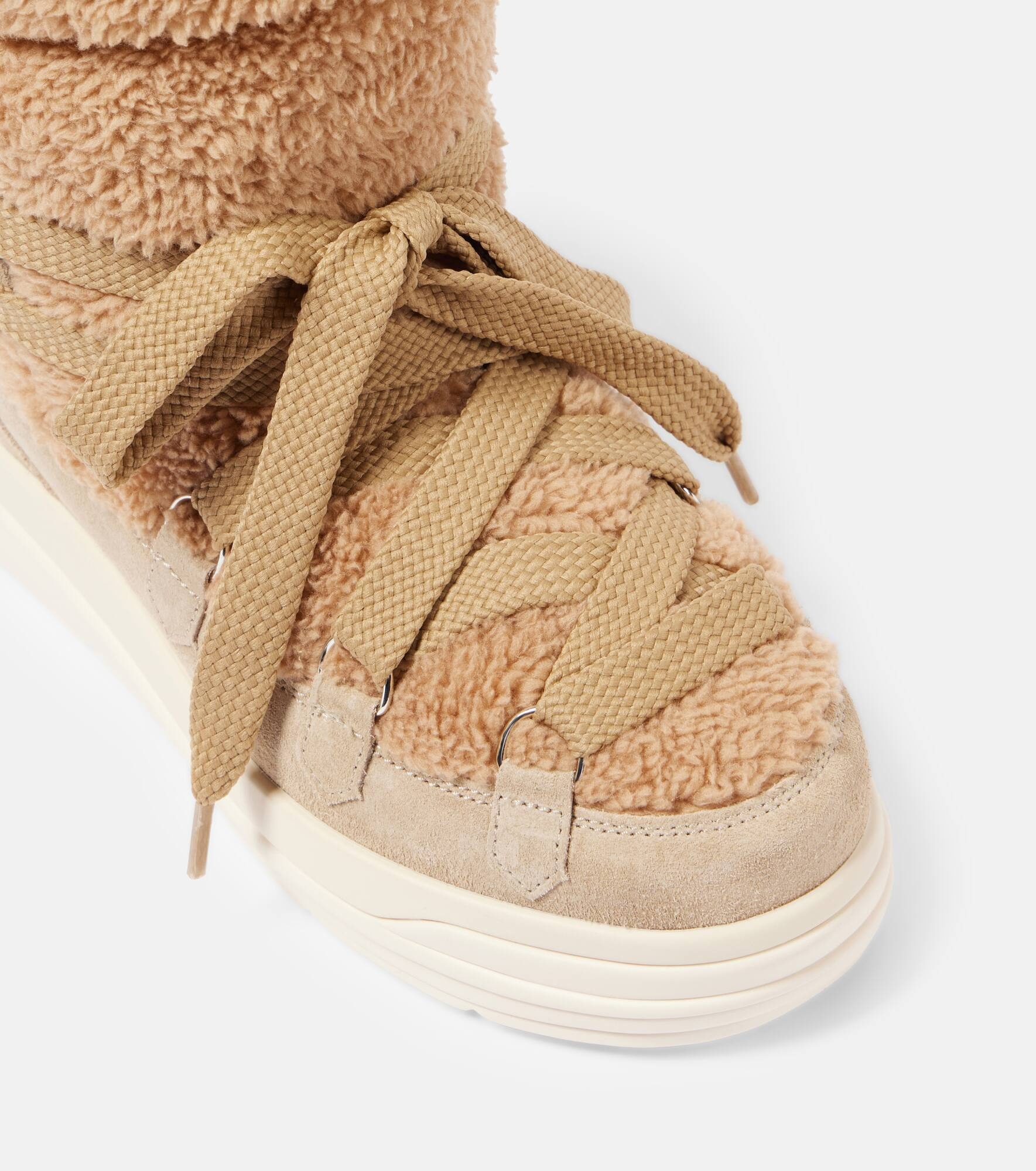 Insolux suede and faux fur snow boots - 5