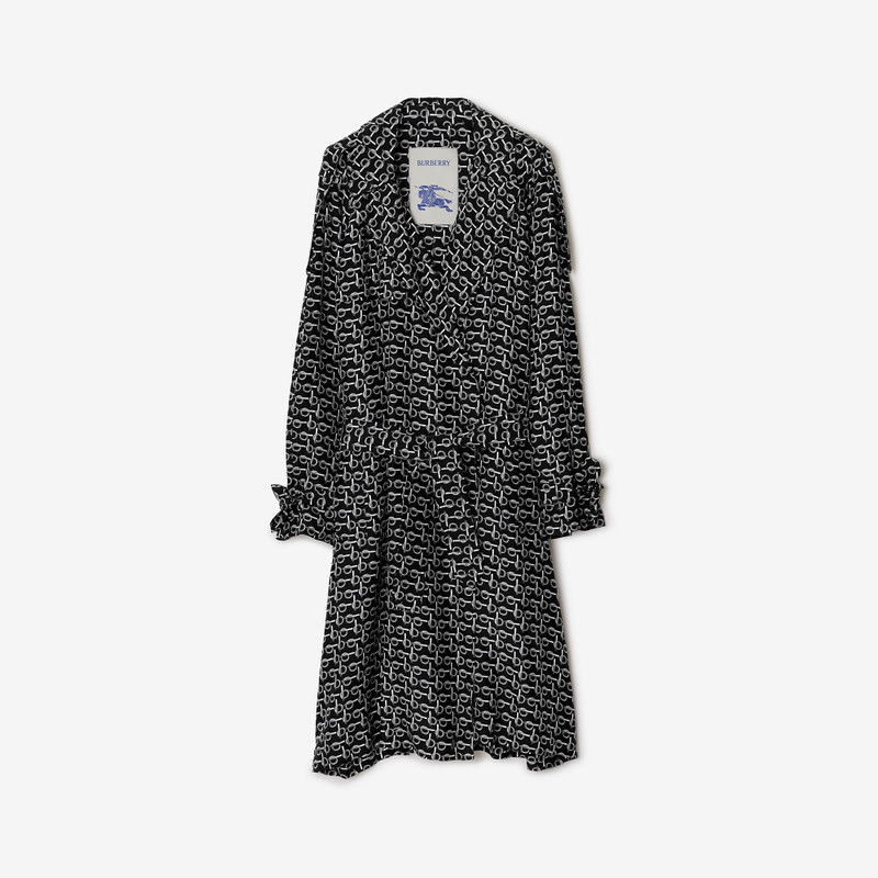 Long Silk Trench Coat 1